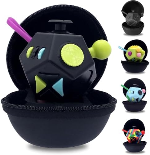 PILPOC theFube Fidget Cube Handy Toys for Kids and Adults (Black & Mix)