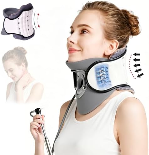 FSA or HSA Neck Traction Device - Adjustable Inflatable Neck Stretcher,Cervical Traction Device -Lightweight Neck Support Brace for Cervical Spine Decompression