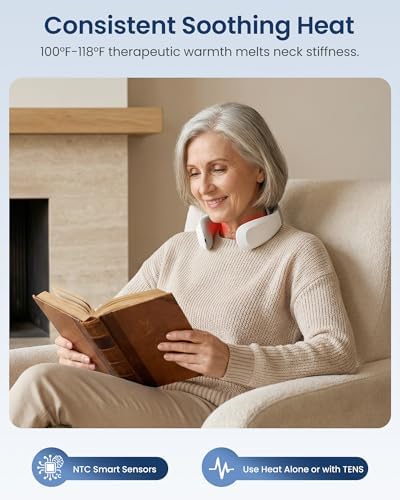 COMFIER FSA Eligible Cordless Neck Massager for Pain Relief Deep Tissue, Vibration Travel Massager,Portable HSA Neck Massager for Office, Mothers Day Gift