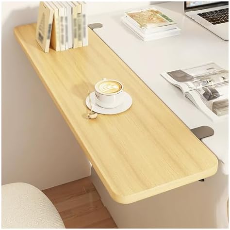 Clamp On Desk Extender, 90 Degree Foldable Desktop Extension Board, Ergonomic Keyboard Tray Extender for Office Desk, Dining Table, Window Sill & Bookshelf Space Saving Color2 20x40cm (7.9inx15.7in)