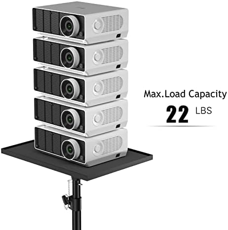 Facilife Projector Stand Tripod - Laptop Tripod Projector Stand Adjustable Height 22 to 47 Inch, Projector Tripod Stand, Tripod for Porjector, Projector Stand for Outdoor Movies