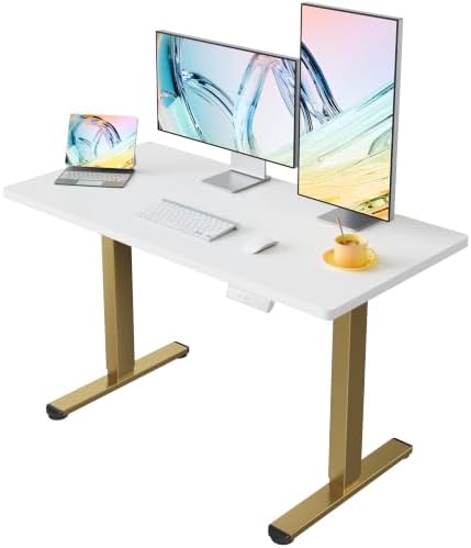 HUANUO 48x24 Inch Electric Standing Desk, Height Adjustable