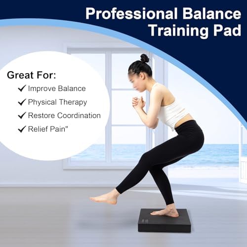StrongTek Foam Balance Pad, Extra-Wide 19 x 15.8 x 2.4 in, Non-Slip TPE