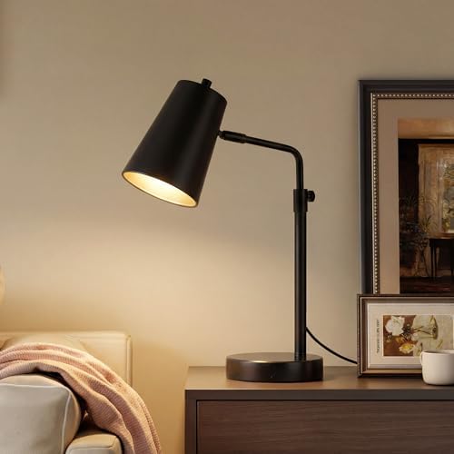 VONLUCE Desk Lamp with LED Bulb, Adjustable 20" Table Lamp for Home Office