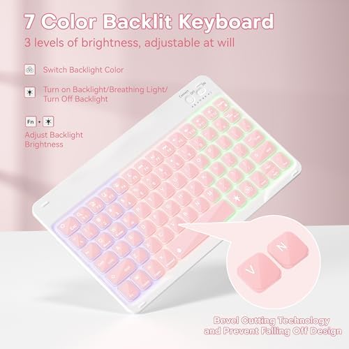 YBING for iPad A16 Case with Keyboard 11th & 10th Generation Dedicated