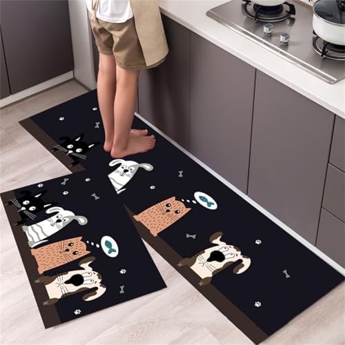 GLOGLOW Office Standing Desk Mat Polyester Floor Mat Anti Fatigue Pad Alternative, 0.5 Inch Thick Cushioned Support, for Professional Workstations and Crafts (40 * 60cm)