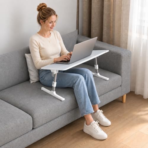 Adjustable Lap Desk, Foldable Laptop Desk for Bed, X-Large Lap Table