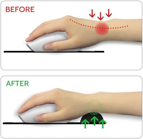 Blusabaca Funny Mouse Pad with Wrist Rest Ergonomic Mousepad Office Gifts