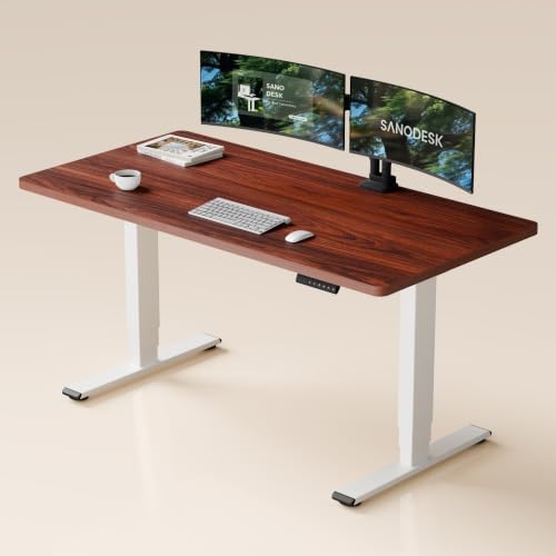 SANODESK Dual Motor Standing Desk 220lbs Height Adjustable Desk