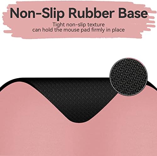 Small Rectangular Mouse pad , only Takes up Mouse Space, Universal Mini Mouse pad Portable Waterproof, with Non-Slip Glue Base, DarkPink 5X6 inches, dark pink