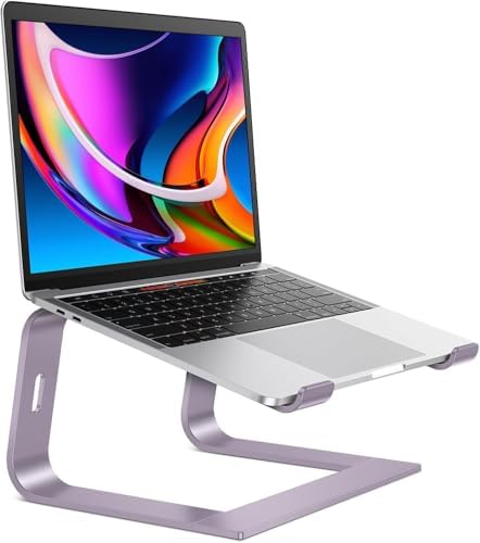 OMOTON Laptop Stand, Detachable Mount for MacBook Air/Pro Dell HP Purple