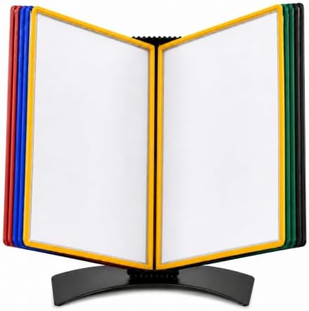 Tarifold Desktop Reference System, 10 Pockets, Easy-Load Design, Assorted