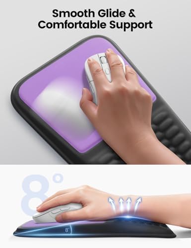 Vaydeer Keyboard Stand and Mouse Pad Set with Wrist Rest and Storage