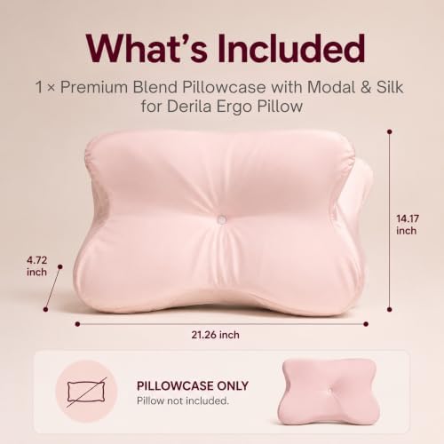 Derila Ergo Premium Blend Pillowcase with Modal & Silk Pillow Case