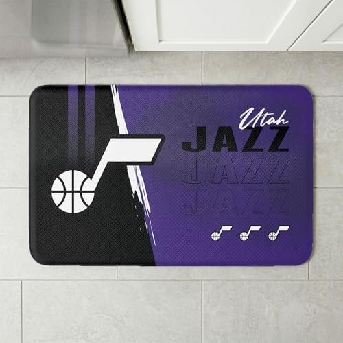 Northwest NBA Utah Jazz Embossed Anti-Fatigue Mat, Cushioned Kitchen Floor Rug, Non-Slip PVC Standing Comfort, 18 x 30 in