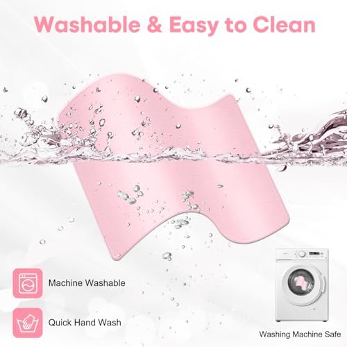 Mouse Pad with Anti-fray Stitching,10.2 * 8.3 in Pink