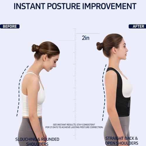 Posture Corrector for Men Women Back Brace Full Back Support Adjustable