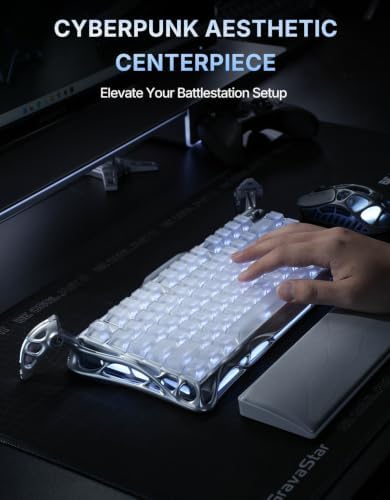 GravaStar Mercury K1 Pro 75% Wireless Mechanical Gaming Keyboard, Hot-Swap