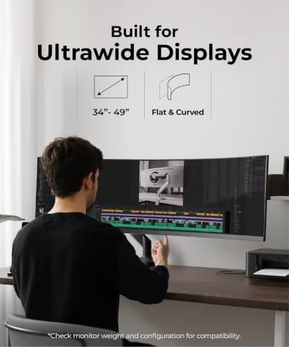 Modernsolid Heavy Duty Monitor Arm for 34-49 Inch Ultrawide Curved Screens