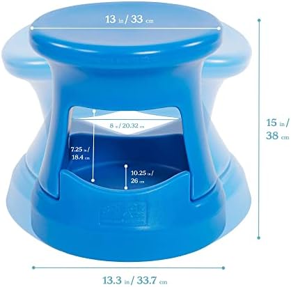 ECR4Kids Active Storage Wobble Stool, 15in Height, Blue