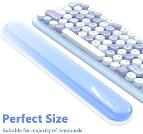 AKIT Ergonomic Mouse Pad and Keyboard Wrist Rest Set, Gel Mousepad, Blue