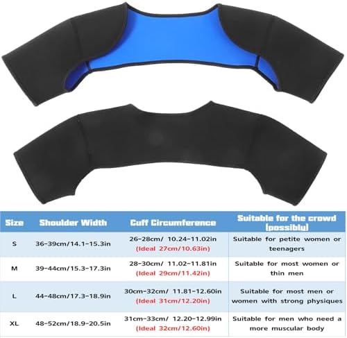 iplusmile Double Shoulder Brace for Men Women - Sports Shoulder Protective Gear for Pains Relief - Shoulder Strap Brace for Sleeping Outdoor Lifting, L