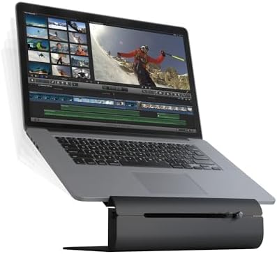 Rain Design iLevel2 Adjustable Height Laptop Stand (Patented) (Silver) (Black)