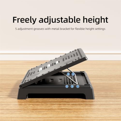 JOYZAN Foldable Foot Rest for Under Desk Footstool with Massage Roller