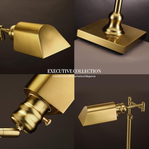 O'Bright Arcadia Pharmacy Desk Lamp, Antique Brass