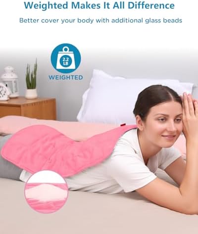 Comfytemp Weighted Heating Pad for Back & Period, FSA Eligible HSA, 12 x 24