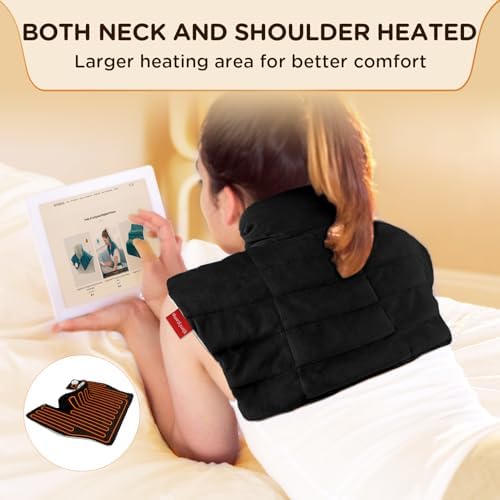 Comfytemp Heating Pad for Neck Shoulders Back, 2.6 Ib Weighted Heating Pad