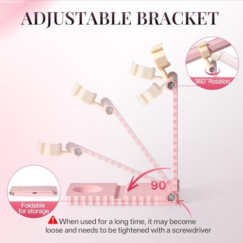 krofaue Mini Handheld UV Nail Light with Stand, Portable Flash Cure