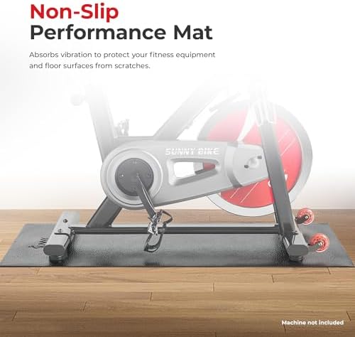 Sunny Health & Fitness Equipment Mats, Home Gym Floor Protection, 4 Sizes