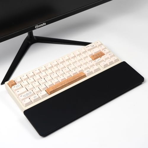 Sumgsn Black Keyboard Wrist Rest, Gel Wrist Pad for Keyboard 60%/68%/70%