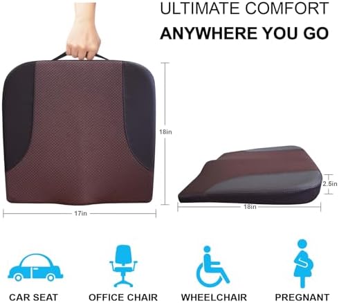 Allaboutsla Car Seat Cushion, Car Seat Cushions for Long Driving