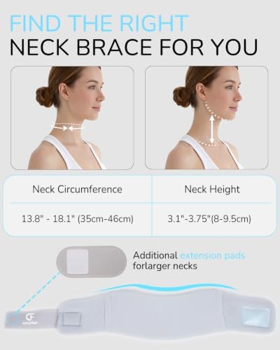 Ice Silk Foam Neck Brace for Neck Pain & Support - Cervical Collar