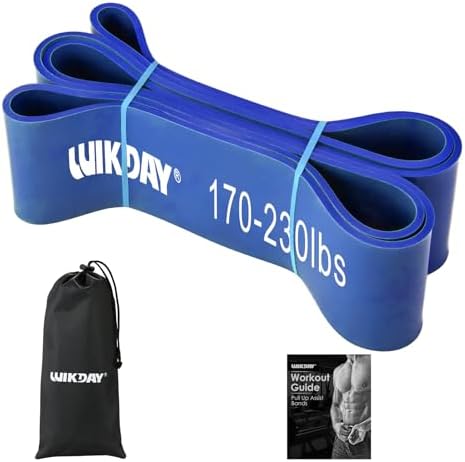 WIKDAY Resistance Bands for Working Out, Exercise Bands, Workout Bands, Pull Up Assistance Bands for Body Stretching Training Physical Therapy Muscle Training for Men & Women