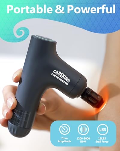 3-in-1 Detachable Massage Gun Deep Tissue with Extension Long Handle