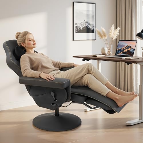 Dowinx Gaming Recliner Chair No Wheels with Footrest Shtasu Massage Lumbar