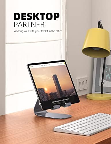 Lamicall iPad Stand Adjustable Tablet Holder, Sturdy Aluminum, Multi-Angle