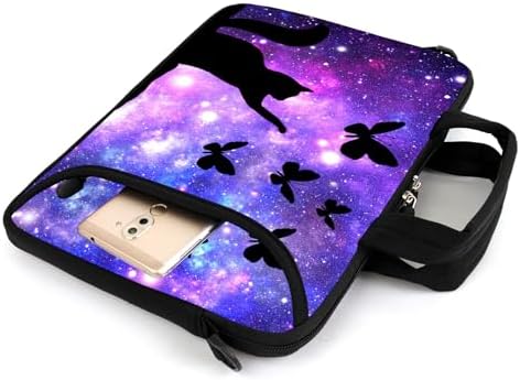 15" laptop sleeve laptop bag chromebook case adjustable shoulder strap with handle accessory pocket for men women (RYD-15-14)