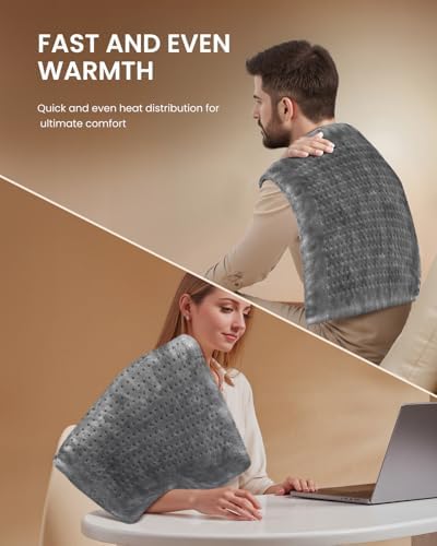 RENPHO King Size Heating Pad for Back 20"x24", FSA Eligible HSA