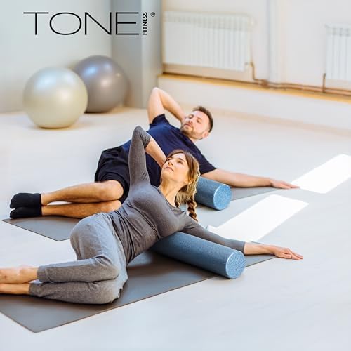 TONE Fitness Firm High-Density Foam Roller for Exercise, Massage & Recovery
