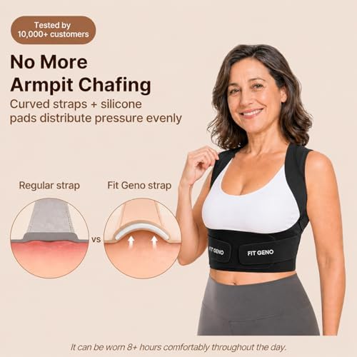 Fit Geno Invisilite Posture Corrector for Women Adjustable Upper Back Brace