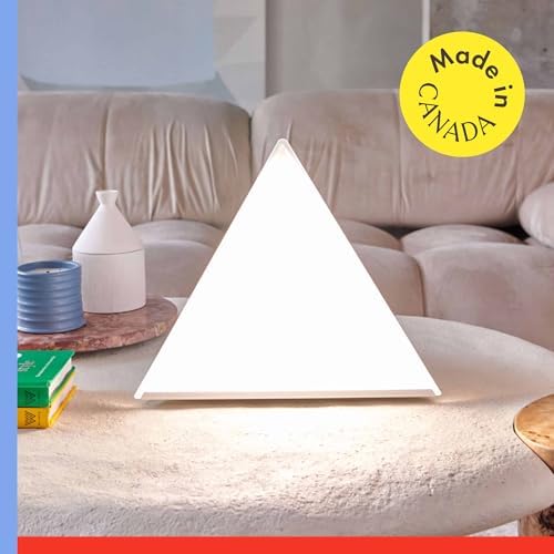 Northern Light Technologies Luxor Mini - 10000 Lux Light Therapy Lamp - Full Spectrum Pyramid LED Lightbox Therapy Light for Natural Mood and Energy Enhancement, Sunlight Desk Lamp, White