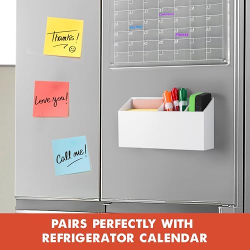 Magnetic Dry Erase Marker Holder for Whiteboard, Fridge Classroom