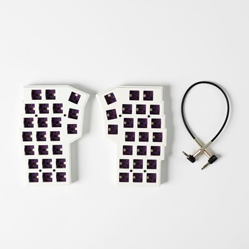 YMDK Split Keyboard Corne V4.1 46 Keys Ergonomic Hotswappable 40% Layout 3D PLA RGB QMK Vial All Key Programmable Mini Independent Gaming Keyboard Kit