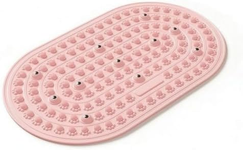harayaa Foot Massage Pad Foot Reflexology Mat Acupressure Mat Massage Floor Mat with Double Sided Texture and Soft Gel Cushioning Designed for Daily Walking, Pink, Medium 40 58cm