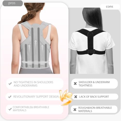 Posture Corrector for Women/Men Adjustable Full Back Brace Support