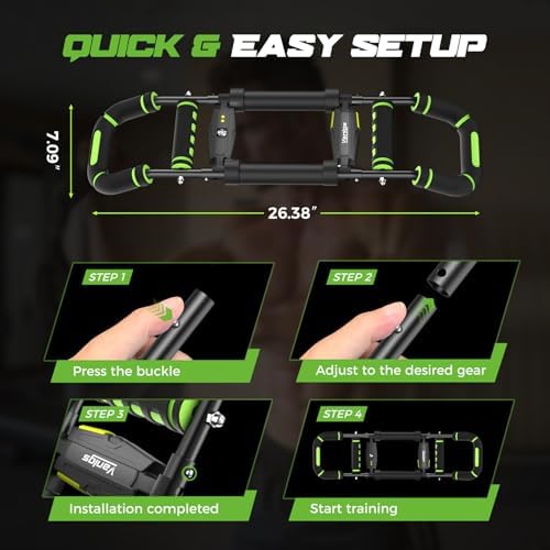Twister Arm Trainer for Men, Chest Workout Equipment 5-Level Adjustable (40-130lb) with Ergonomic 27° Targets Biceps/Clip/Thigh, Portable Exerciser for Home Gym Travel Fitness